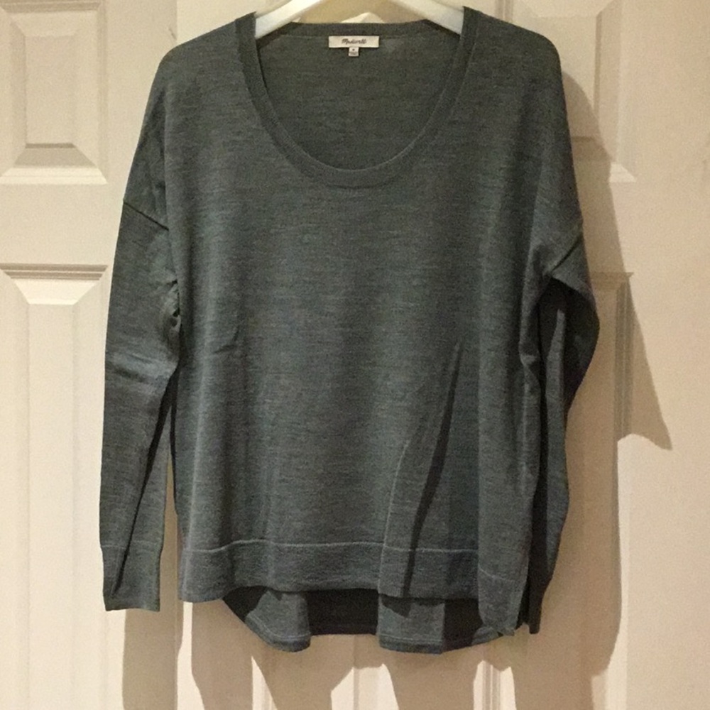 Madewell scoop neck Merino wool sweater